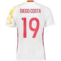 Spain Away Shirt 2016 - Kids with Diego Costa 19 printing, N/A