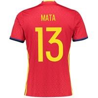 Spain Home Shirt 2016 - Kids with Mata 13 printing, N/A