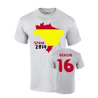 spain 2014 country flag t shirt negredo 9