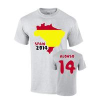 Spain 2014 Country Flag T-shirt (alonso 14)