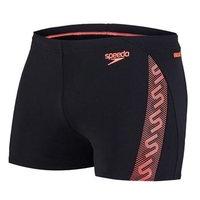Speedo Monogram Aqua Swim Shorts - Mens - Black/Red