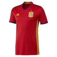 spain home authentic shirt 2016 red red