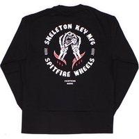 spitfire x skeleton key mfg longsleeve tee black