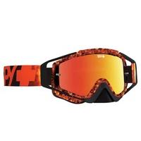 Spy Ski Goggles KLUTCH FLARE - SMOKE W/ RED SPECTRA (+CLEAR ANTI FOG W/ POSTS)