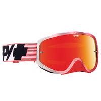 Spy Ski Goggles WOOT RACE RED FLASH - SMOKE W/ RED SPECTRA (+CLEAR ANTI FOG W/ POSTS)