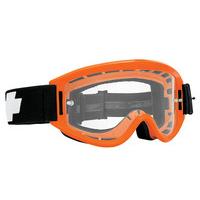 spy ski goggles breakaway orange clear w post