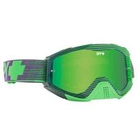 Spy Ski Goggles KLUTCH BLOCKED GREEN - SMOKE W/ GREEN SPECTRA (+CLEAR ANTI FOG W/ P