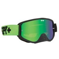Spy Ski Goggles WOOT MX JERSEY GREEN - SMOKE W/ GREEN SPECTRA (+CLEAR ANTI FOG W/ PO