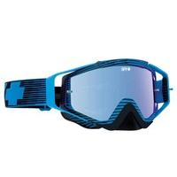 Spy Ski Goggles OMEN MX BLUE FLASH - SMOKE W/LT BLUE SPECTRA + CLEAR AFP