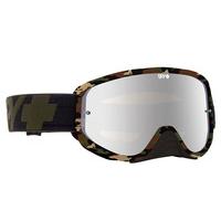 Spy Ski Goggles WOOT RACE FATIGUE - SMOKE W/ SILVER MIRROR (+CLEAR ANTI FOG W/ POSTS)