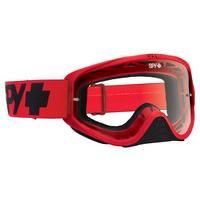Spy Ski Goggles WOOT RED FLASH - CLEAR W/ POST