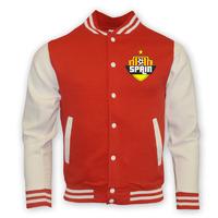 spain college baseball jacket red kids