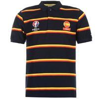 Spain UEFA Euro 2016 Stripe Polo Shirt (Navy)