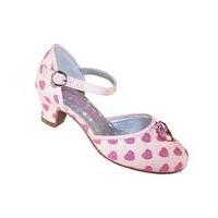 sparkle club pink heart shoes