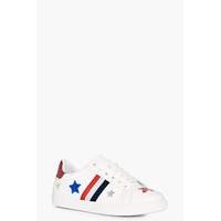 Sports Stripe & Star Trainer - red