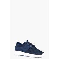 Spot Mesh Sports Trainer - navy