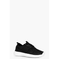 Spot Mesh Sports Trainer - black