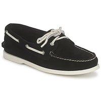 sperry top sider ao 2 eye mens boat shoes in black
