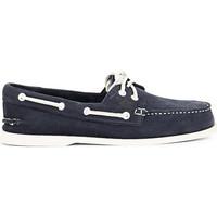 Sperry Top-Sider Top-Sider Washable Leather Boat Shoe Navy men\'s Boat Shoes in blue