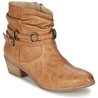 SPM CALAIS women\'s Low Ankle Boots in BEIGE