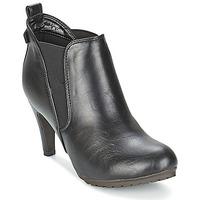 spot on filime womens low boots in black