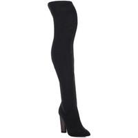 spylovebuy vagas pointed toe block heel over knee tall boots black lyc ...