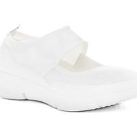 Spylovebuy GATLIN Flat Trainers Shoes - White Leather Style women\'s Sports Trainers (Shoes) in white