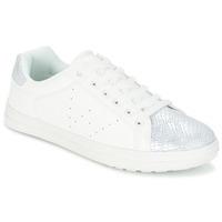 spot on mezoume womens shoes trainers in white