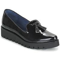 spiral goteborg 1121 womens loafers casual shoes in black