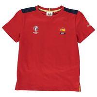 spain uefa euro 2016 core t shirt red kids