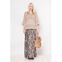 Spindle Jersey Maxi Skirt