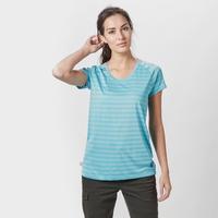 sprayway womens malpais striped t shirt turquoise turquoise