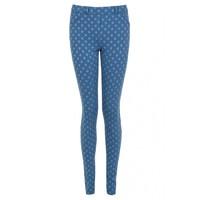 spot jacquard jegging