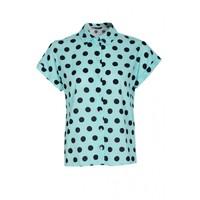 SPOT PRINT VISCOSE SHIRT