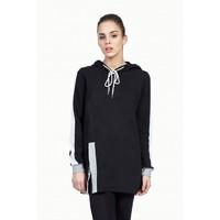 SPLIT HEM LONGLINE HOODIE