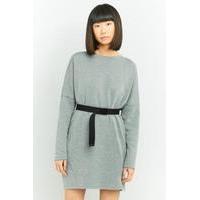 Sparkle & Fade Black Pocket Sweatshirt Dress, GREY