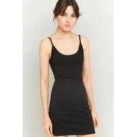 Sparkle & Fade Ribbed Slip Dress, BLACK