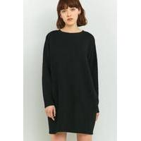 Sparkle & Fade Black Pocket Sweatshirt Dress, BLACK