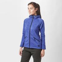 sprayway womens marble full zip fleece hoodie mid blue mid blue