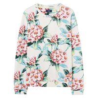 spring flower crewneck sweatshirt eggshell