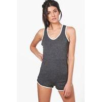 Sport Playsuit - charcoal