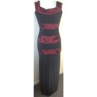 Spin London S/M Black And Red Evening Dress