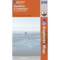 Spalding & Holbeach - OS Explorer Active Map Sheet Number 249