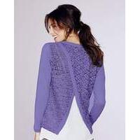 split lace back jumper