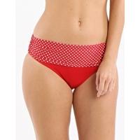 Spice Island Ruched Brief - Red
