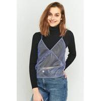 Sparkle & Fade Liquid Frill Tank Top, BLUE