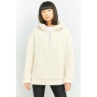 Sparkle & Fade Teddy Popover Hoodie, NUDE/CHAIR