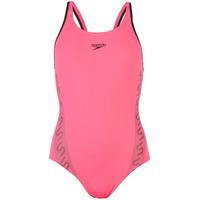 Speedo Monogram Muscle Back Swimsuit Ladies