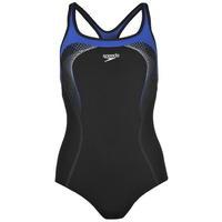 Speedo Fit Splice All Over Muscle back Swimming Costume Ladies