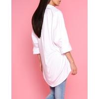 SPRITZ - White Oversized Buttoned Shirt